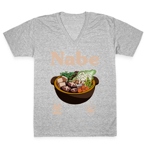 Nabe Pot Great for Groups V-Neck Tee Shirt