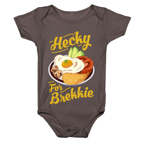 Hecky For Brekkie  Baby One-Piece