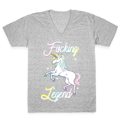 F***ing Legend (Unicorn) V-Neck Tee Shirt