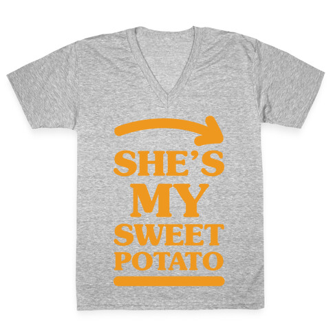 She's My Sweet Potato V-Neck Tee Shirt