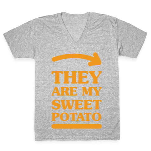 They Are My Sweet Potato V-Neck Tee Shirt
