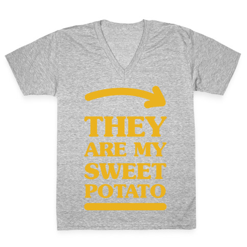 They Are My Sweet Potato V-Neck Tee Shirt