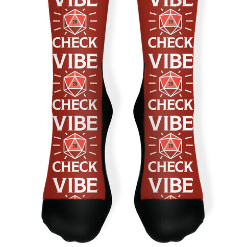 Vibe Check D20 Sock
