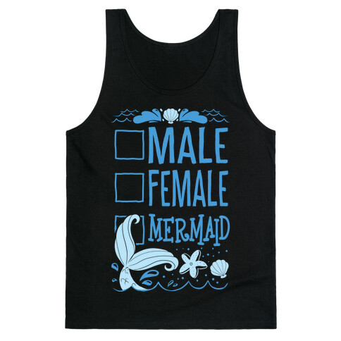 Male, Female, Mermaid Tank Top