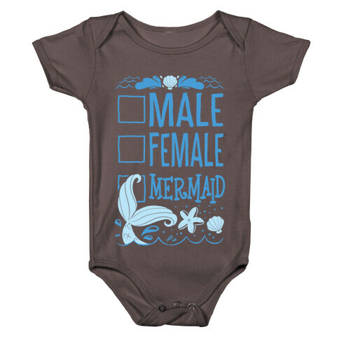 Male, Female, Mermaid Baby One-Piece