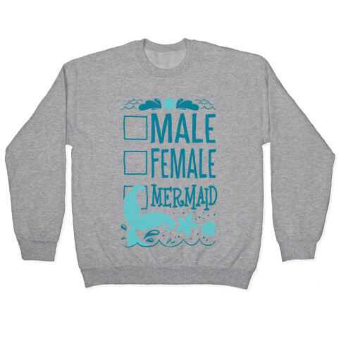 Male, Female, Mermaid Pullover