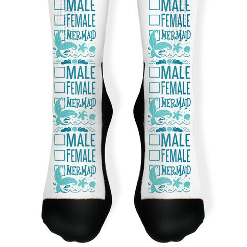 Male, Female, Mermaid Sock