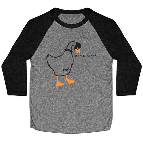 Emo Honk Goose Baseball Tee