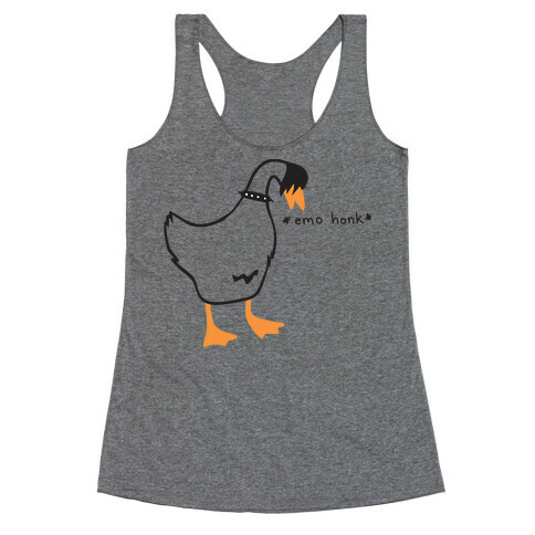 Emo Honk Goose Racerback Tank Top