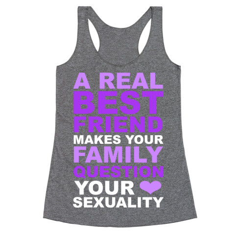 Real Best Friend Racerback Tank Top