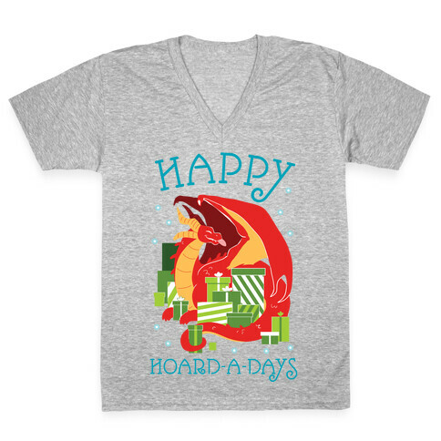 Happy Hoard-A-Days V-Neck Tee Shirt