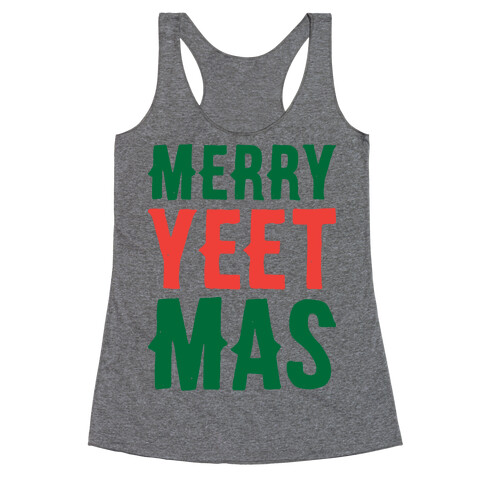 Merry Yeetmas Christmas Racerback Tank Top