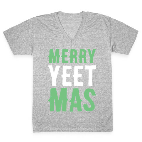 Merry Yeetmas Christmas V-Neck Tee Shirt