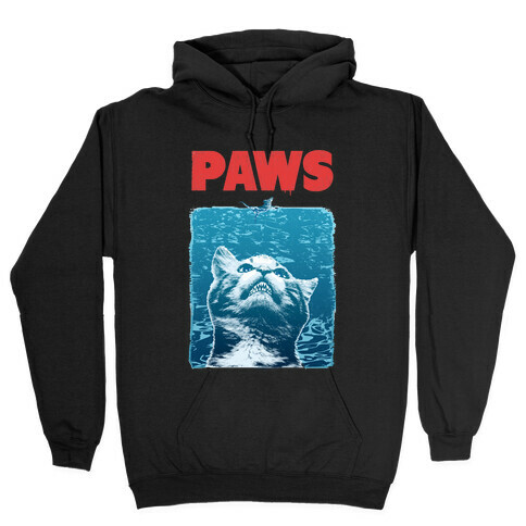 PAWS (Jaws Parody) Hooded Sweatshirt