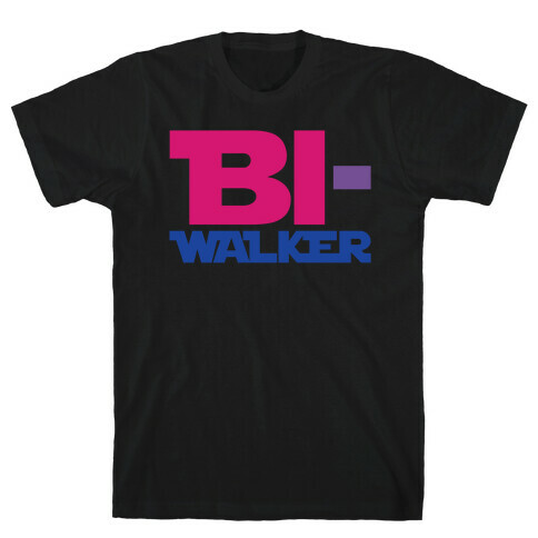 Bi-Walker Parody White Print T-Shirt