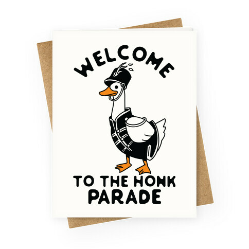 Welcome to the Honk Parade Greeting Card