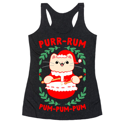 Purr-rum-pum-pum-pum Racerback Tank Top