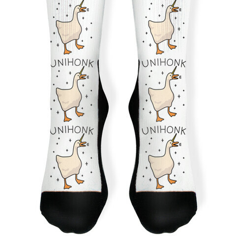 Unihonk Goose Unicorn Sock