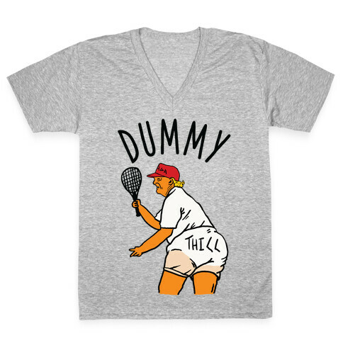 Dummy Thicc Trump V-Neck Tee Shirt