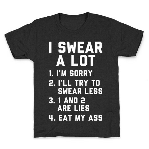 I Swear a Lot Kids T-Shirt