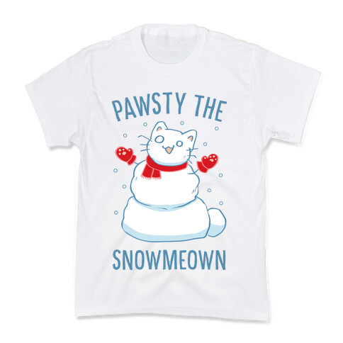 Pawsty The Snowmeown Kids T-Shirt