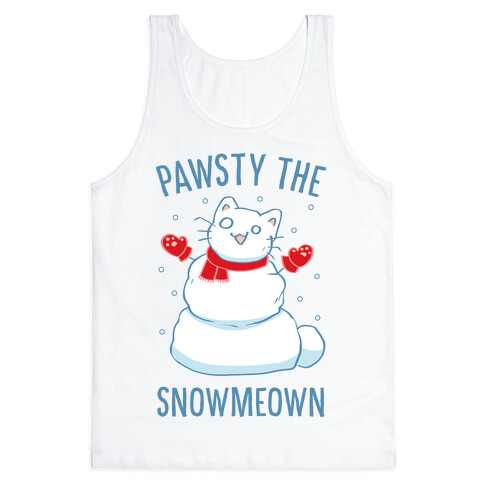 Pawsty The Snowmeown Tank Top