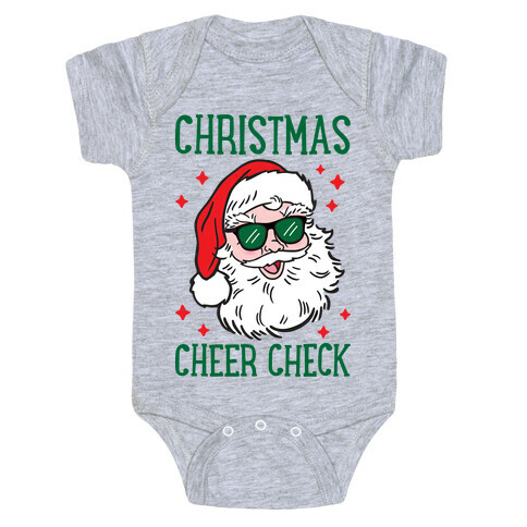 Christmas Cheer Check Baby One-Piece