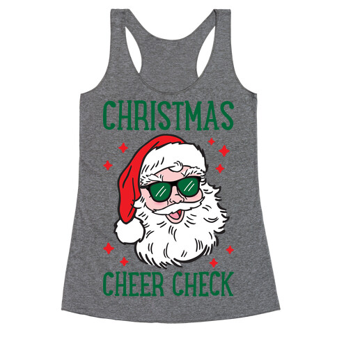 Christmas Cheer Check Racerback Tank Top