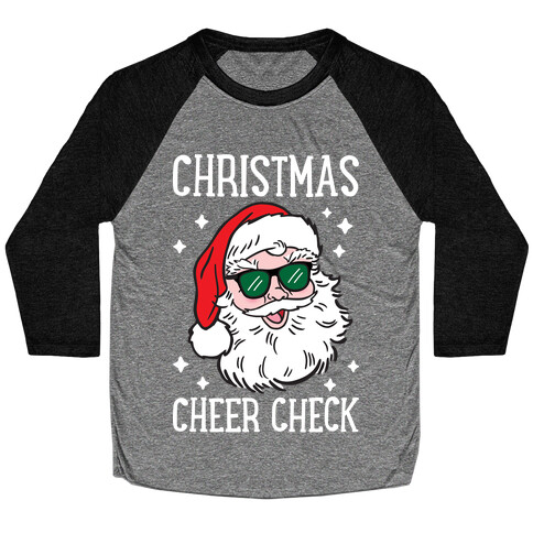 Christmas Cheer Check Baseball Tee