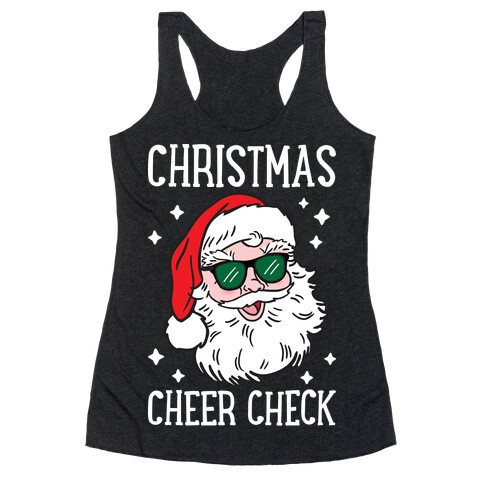 Christmas Cheer Check Racerback Tank Top