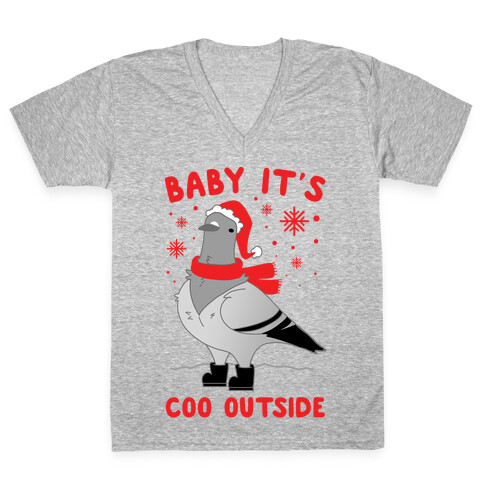 Baby It's Coo Outside V-Neck Tee Shirt