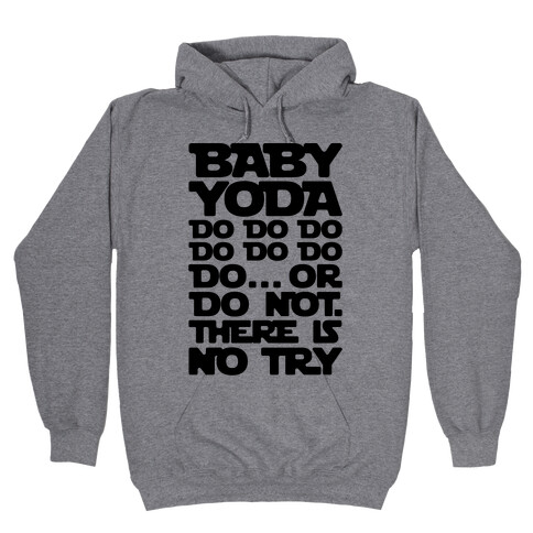 Baby Yoda Baby Shark Parody Hooded Sweatshirt