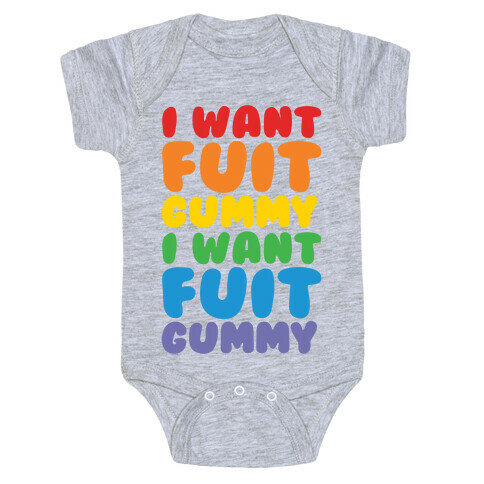 I Want Fuit Gummy Baby One-Piece