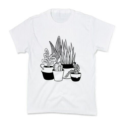 Houseplant Illustration Kids T-Shirt