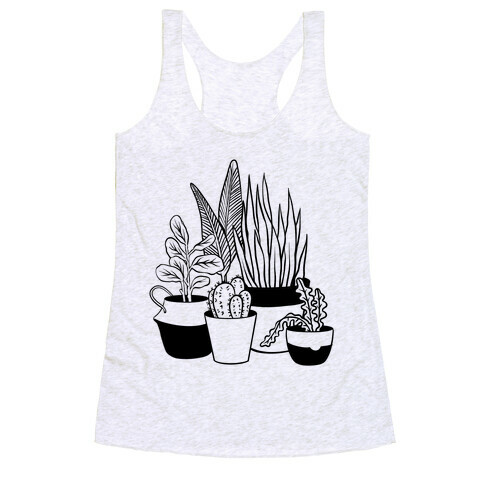 Houseplant Illustration Racerback Tank Top