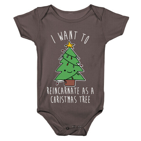 I Want To Reincarnate as a Christmas Tree Baby One-Piece
