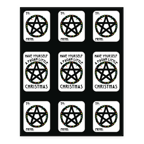 Have Yourself A Pagan Little Christmas Parody Stickers and Decal Sheet