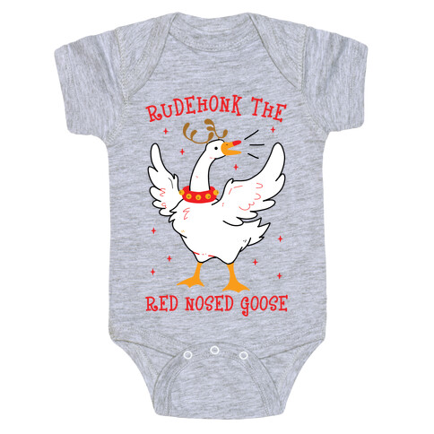 Rudehonk The Red Nosed Goose Baby One-Piece
