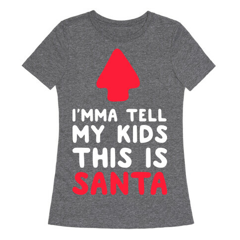 I'mma Tell My Kids This Is Santa Womens T-Shirt