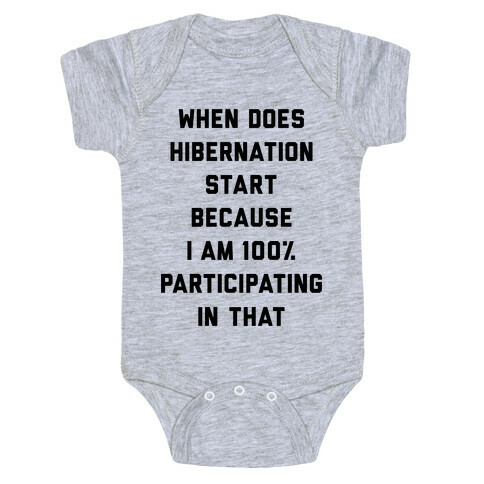 Hibernation Baby One-Piece