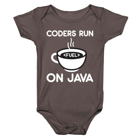 Coders Run On Java Baby One-Piece
