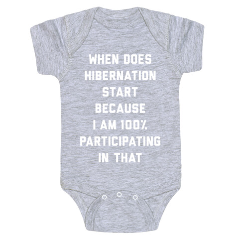 Hibernation Baby One-Piece