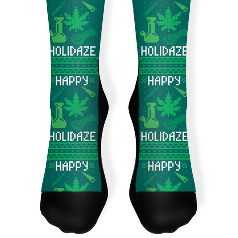 Happy Holidaze  Sock