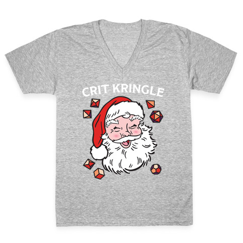 Crit Kringle Santa V-Neck Tee Shirt