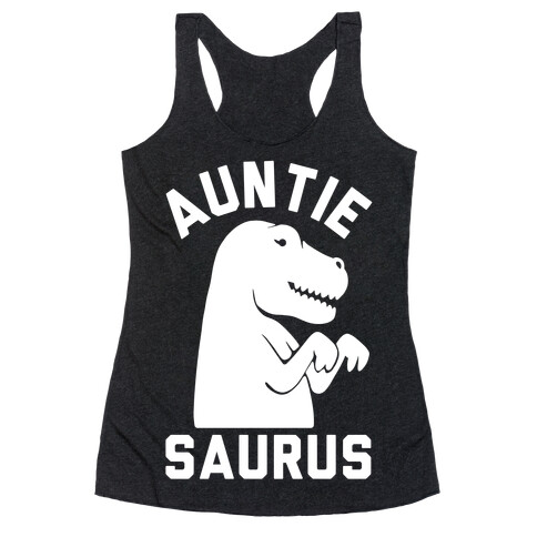 Auntie Saurus Racerback Tank Top