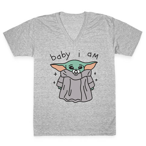 Baby I Am (Yoda) V-Neck Tee Shirt