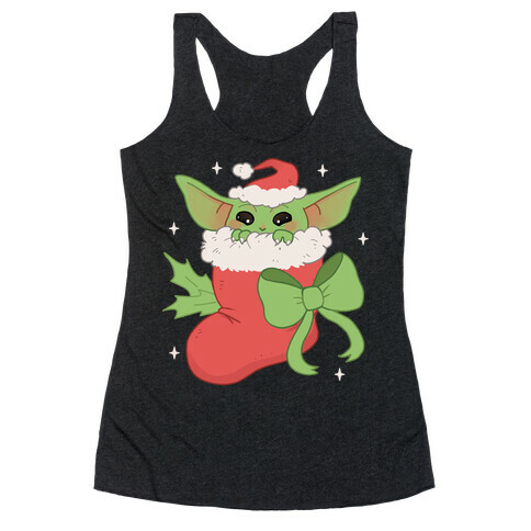 All I Want For Christmas Is Baby Yoda Racerback Tank Top