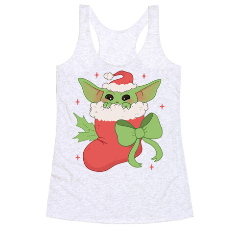 All I Want For Christmas Is Baby Yoda Racerback Tank Top