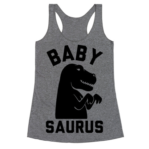 Baby Saurus Girl Racerback Tank Top