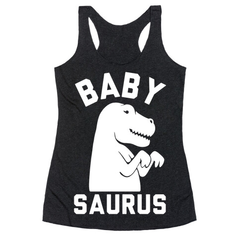 Baby Saurus Girl Racerback Tank Top